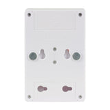 Rear view of the LYYT LED Battery Switch Light by AVSL, showing white ABS housing with magnetic pads, keyhole screw slot and battery compartment.
