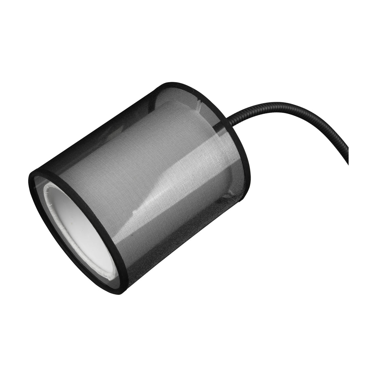 Burton 2 Light Fabric Floor Lamp – Matt Black