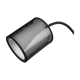 Burton 2 Light Fabric Floor Lamp – Matt Black