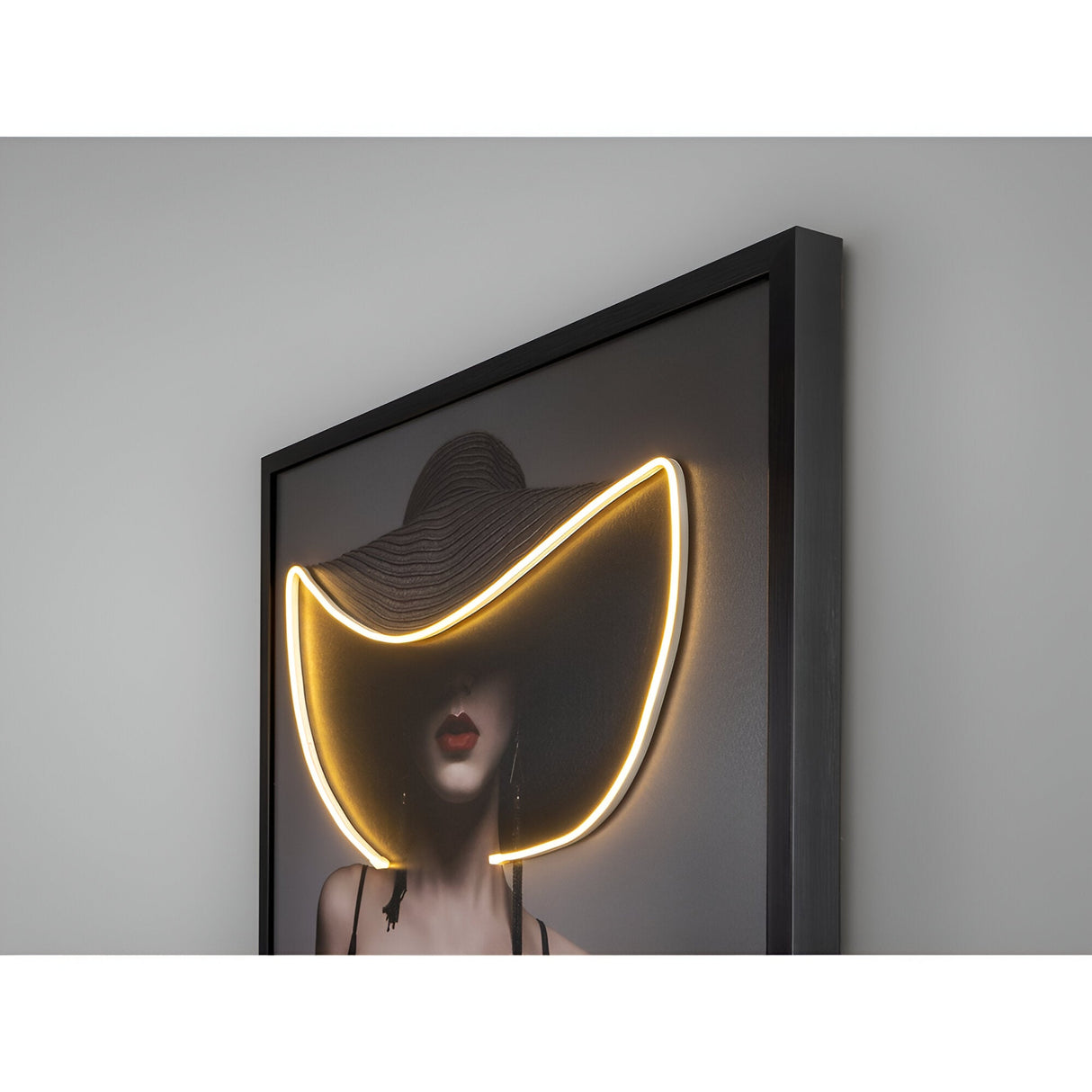 Pamela Silhouette Canvas LED Painting - 80x120cm