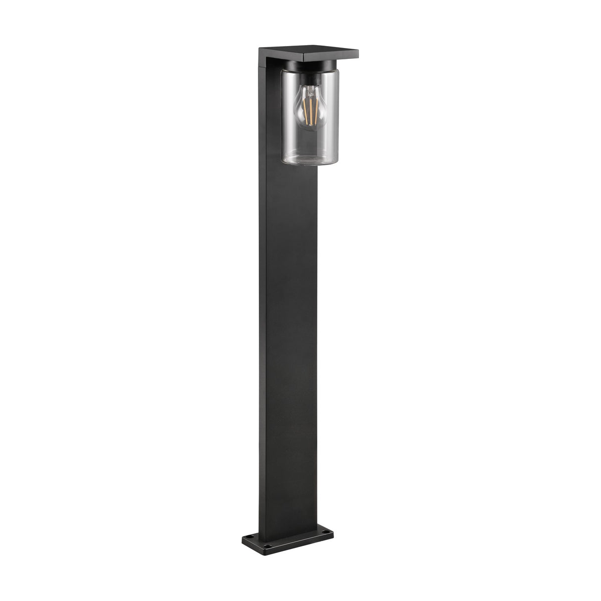 Ardila Lantern 100cm Outdoor Lamp Post – Matt Black