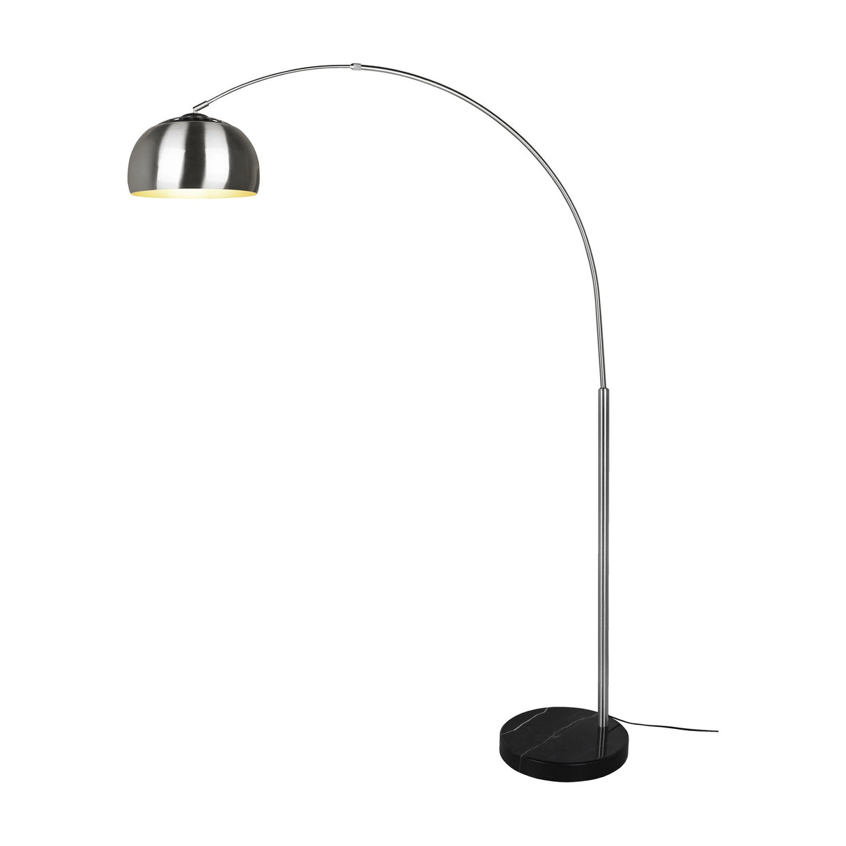 Argentina Arched Floor Lamp – Satin Nickel