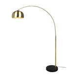 Argentina Arched Floor Lamp – Satin Brass