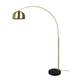 Argentina Arched Floor Lamp – Satin Brass