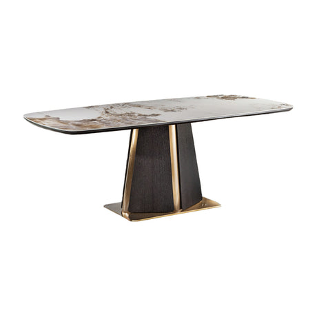 Luca Dining Table - Dark Oak