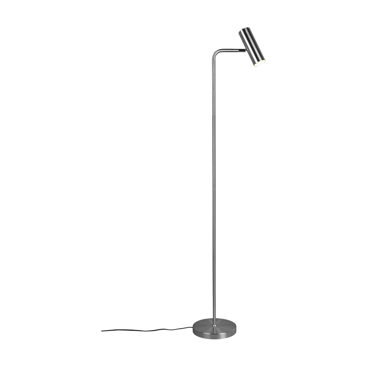 Marley Tube Floor Lamp – Satin Nickel