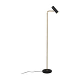 Marley Tube Floor Lamp – Satin Brass