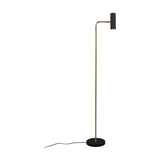 Marley Tube Floor Lamp – Satin Brass