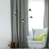 Marley 5 Light Floor Lamp – Matt Black