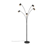 Marley 5 Light Floor Lamp – Matt Black
