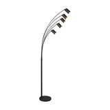 Marley 5 Light Floor Lamp – Matt Black