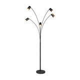 Marley 5 Light Floor Lamp – Matt Black