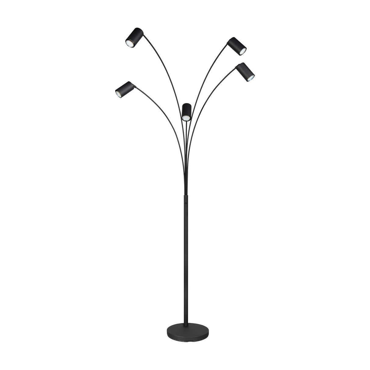 Marley 5 Light Floor Lamp – Matt Black