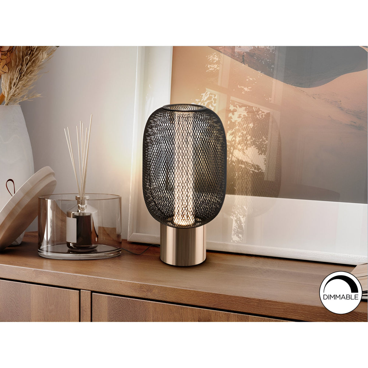 Micron LED Table Lamp 5W 3000K - Black/Gold