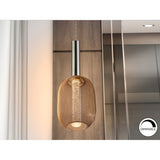 Micron Dimmable LED Pendant Light 5W 3000K - Chrome/Gold