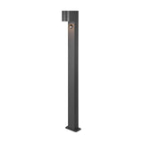 Roya 100cm PIR Outdoor Lamp Post – Anthracite