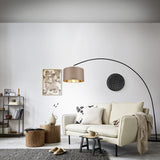 Mansur Arched Floor Lamp – Matt Black
