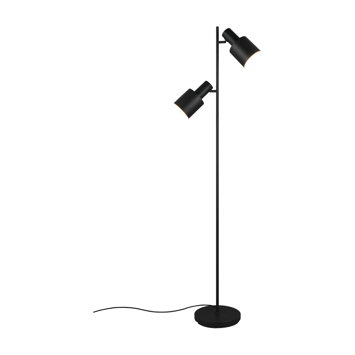 Agudo 2 Light Floor Lamp – Matt Black