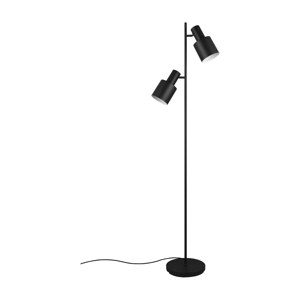 Agudo 2 Light Floor Lamp – Matt Black