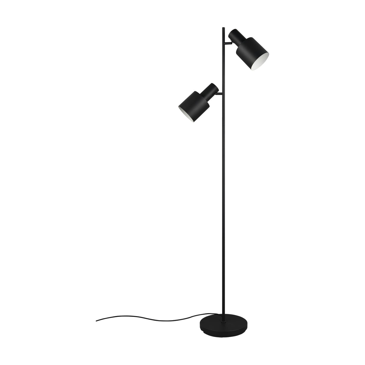 Agudo 2 Light Floor Lamp – Matt Black