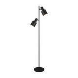 Agudo 2 Light Floor Lamp – Matt Black