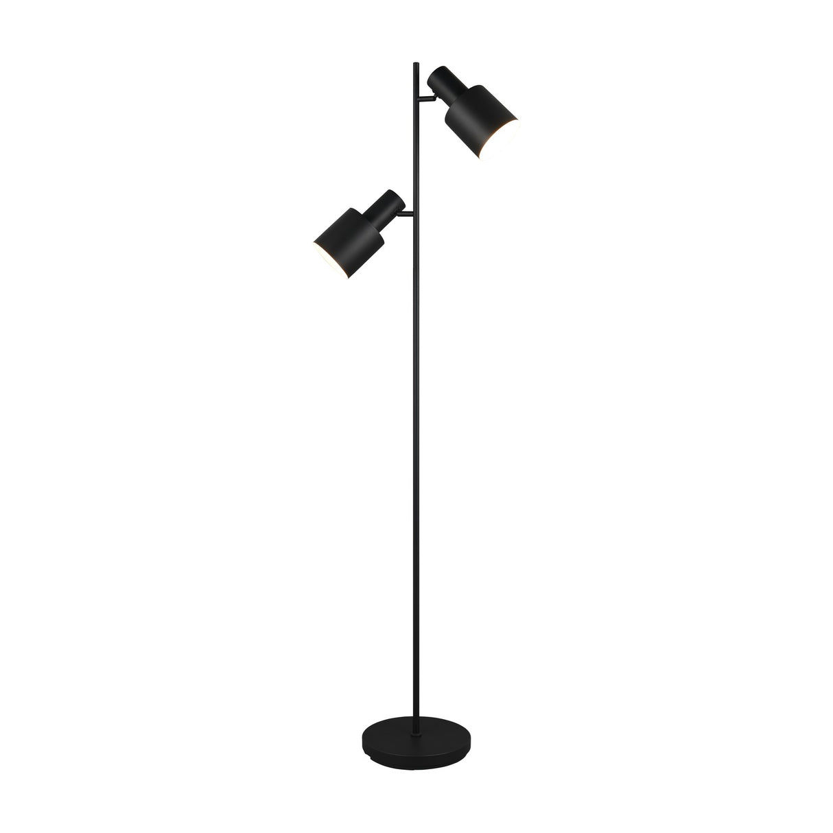 Agudo 2 Light Floor Lamp – Matt Black