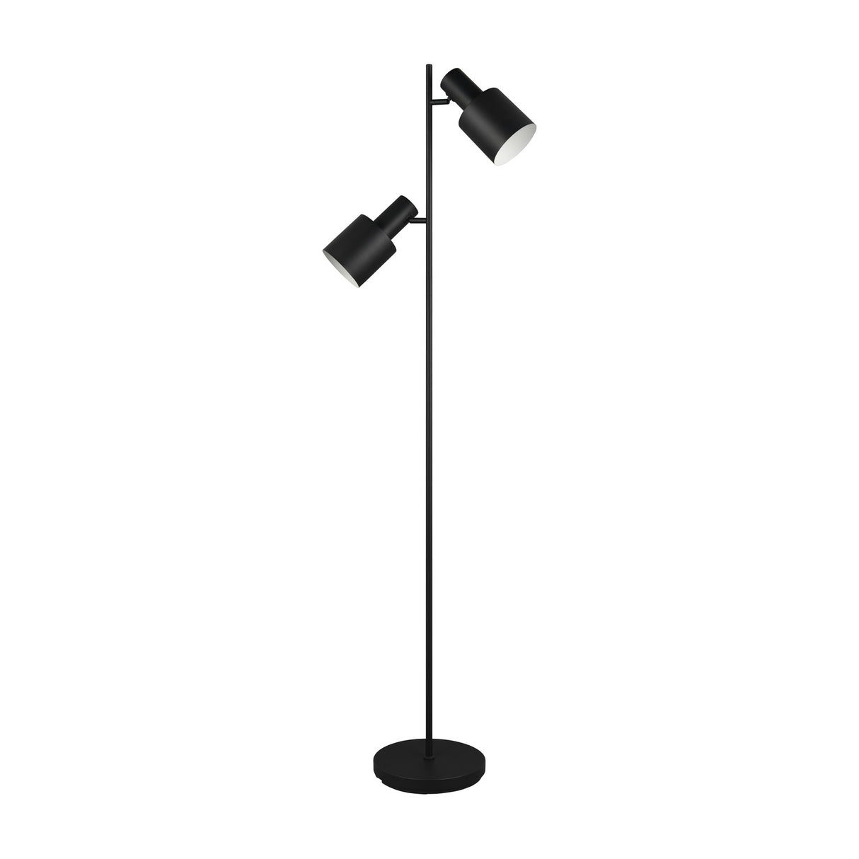 Agudo 2 Light Floor Lamp – Matt Black