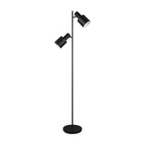 Agudo 2 Light Floor Lamp – Matt Black