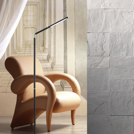 Filigran LED Glass Floor Lamp – Matt Black