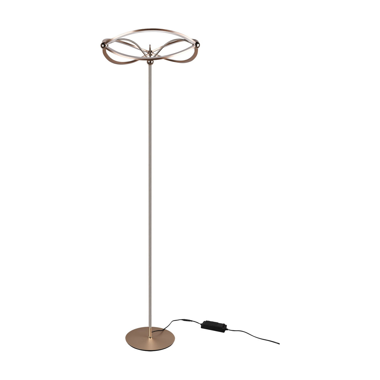 Charivari LED Floor Lamp – Satin Brass