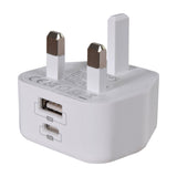 Mercury 20W USB-A & USB-C Fast Charge Mains Charger