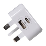 Mercury 20W USB-A & USB-C Fast Charge Mains Charger