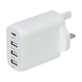 Mercury 35W USB-C & 3x USB-A Mains Charger