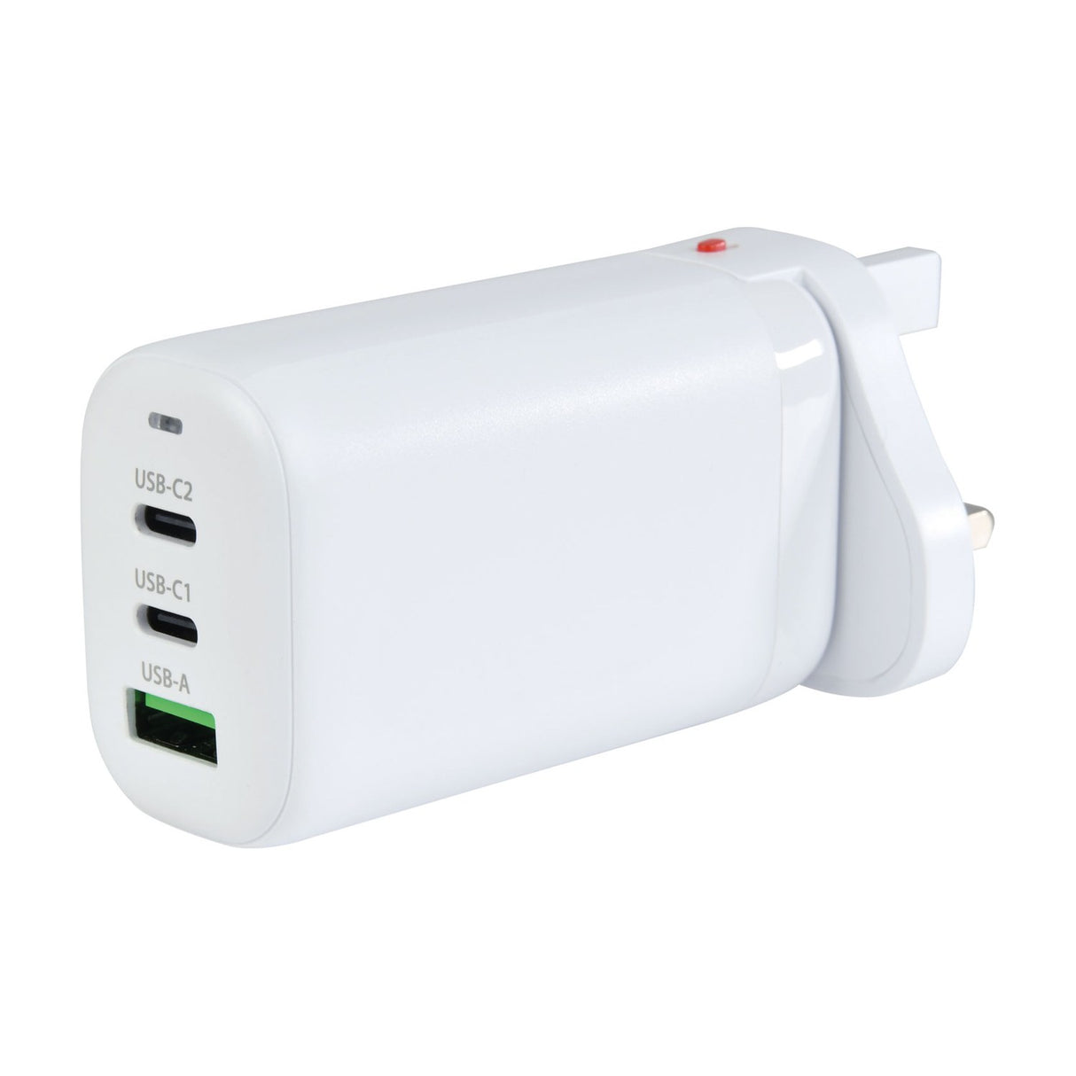 Mercury 65W GaN USB-A & 2x USB-C Travel Charger