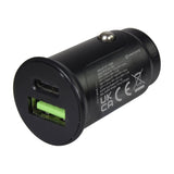 Mercury Compact USB Car Charger with QC & PD Ports