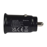 Mercury Compact USB Car Charger with QC & PD Ports