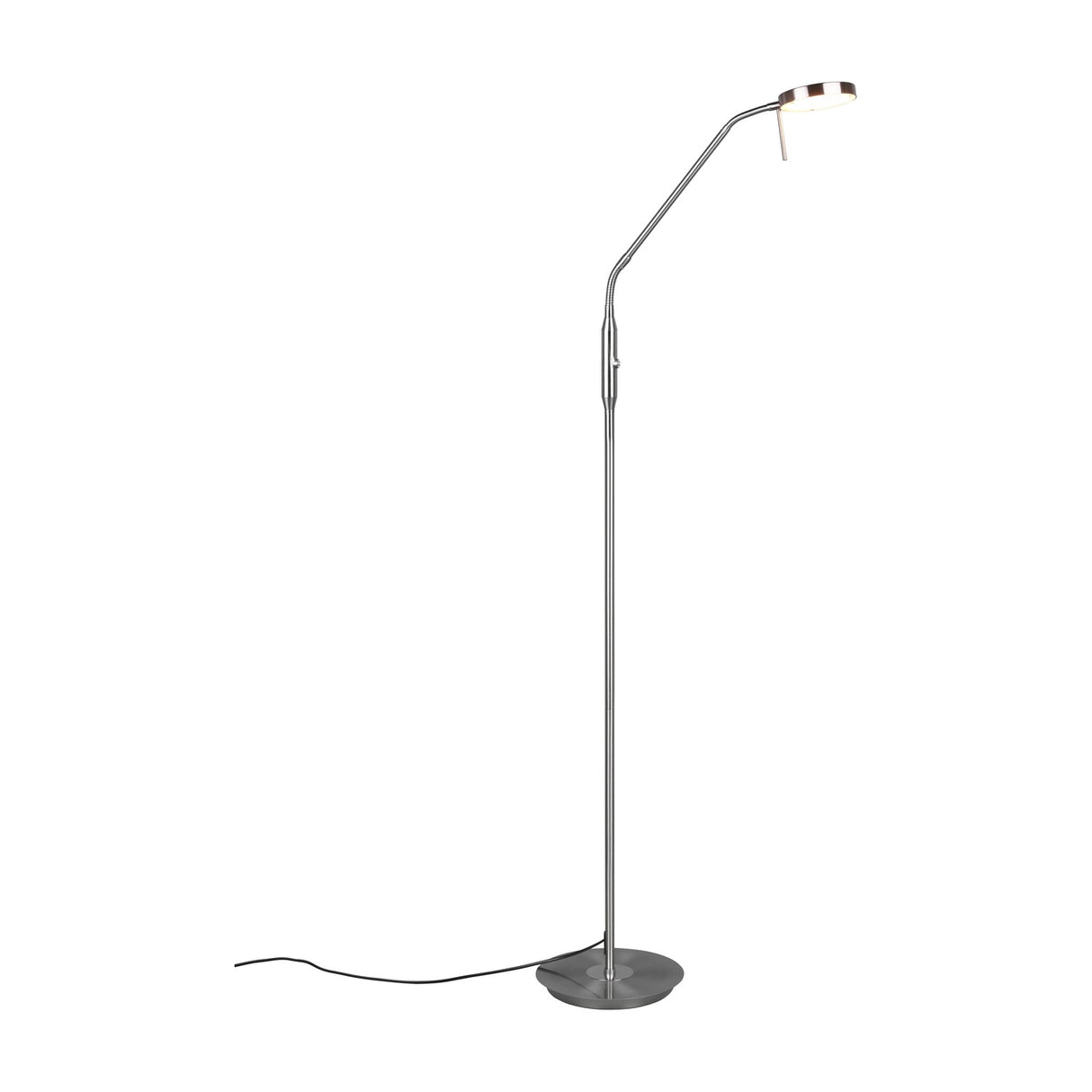 Monza LED Floor Lamp – Satin Nickel