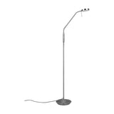 Monza LED Floor Lamp – Satin Nickel