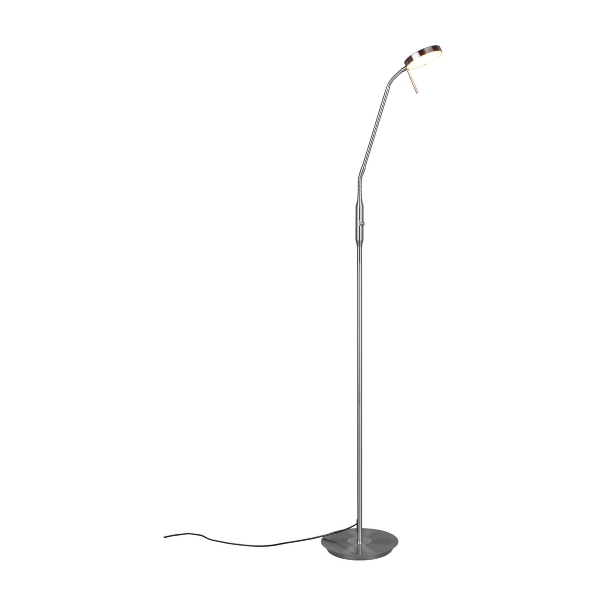 Monza LED Floor Lamp – Satin Nickel