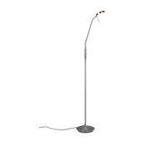 Monza LED Floor Lamp – Satin Nickel