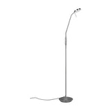 Monza LED Floor Lamp – Satin Nickel