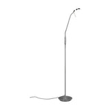 Monza LED Floor Lamp – Satin Nickel
