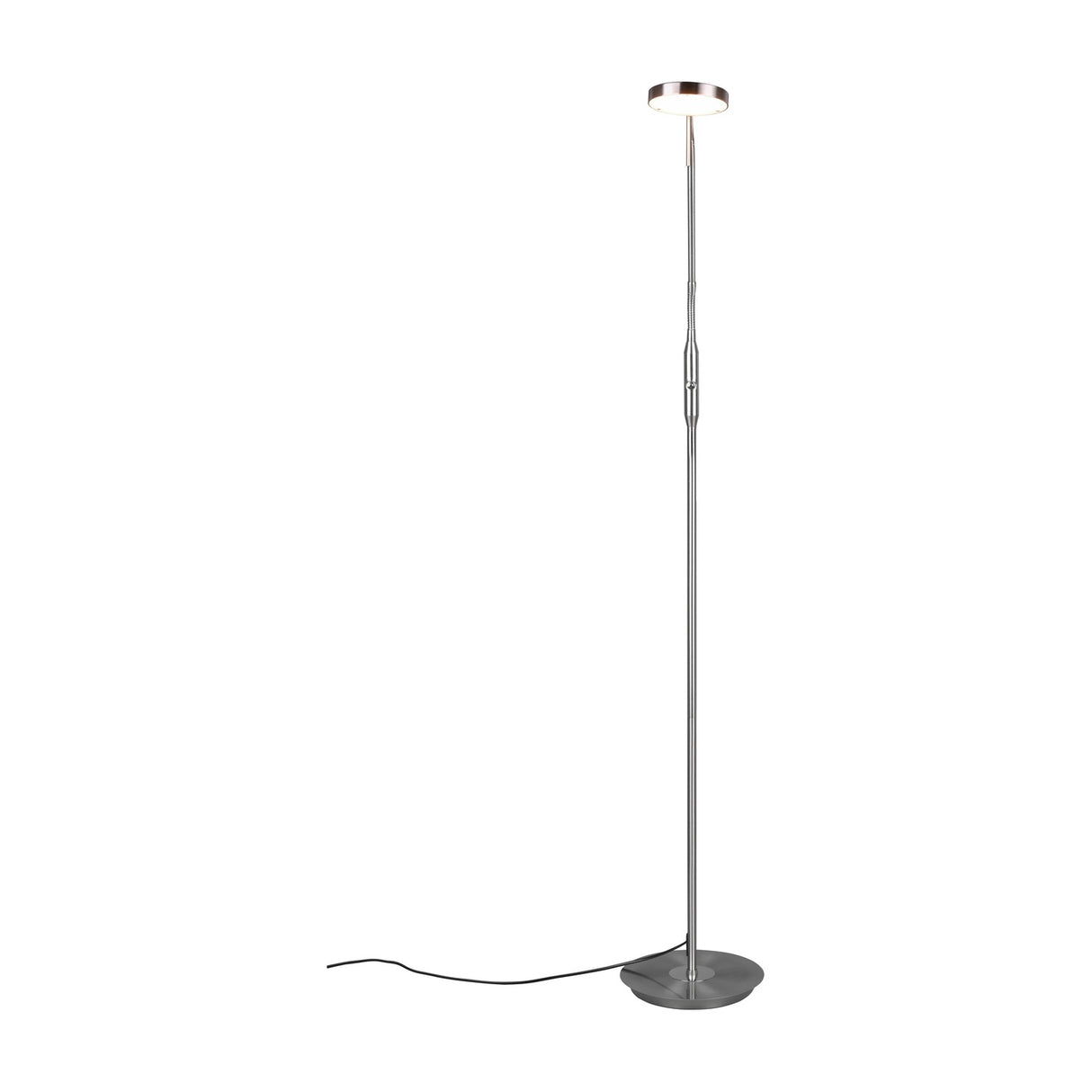 Monza LED Floor Lamp – Satin Nickel