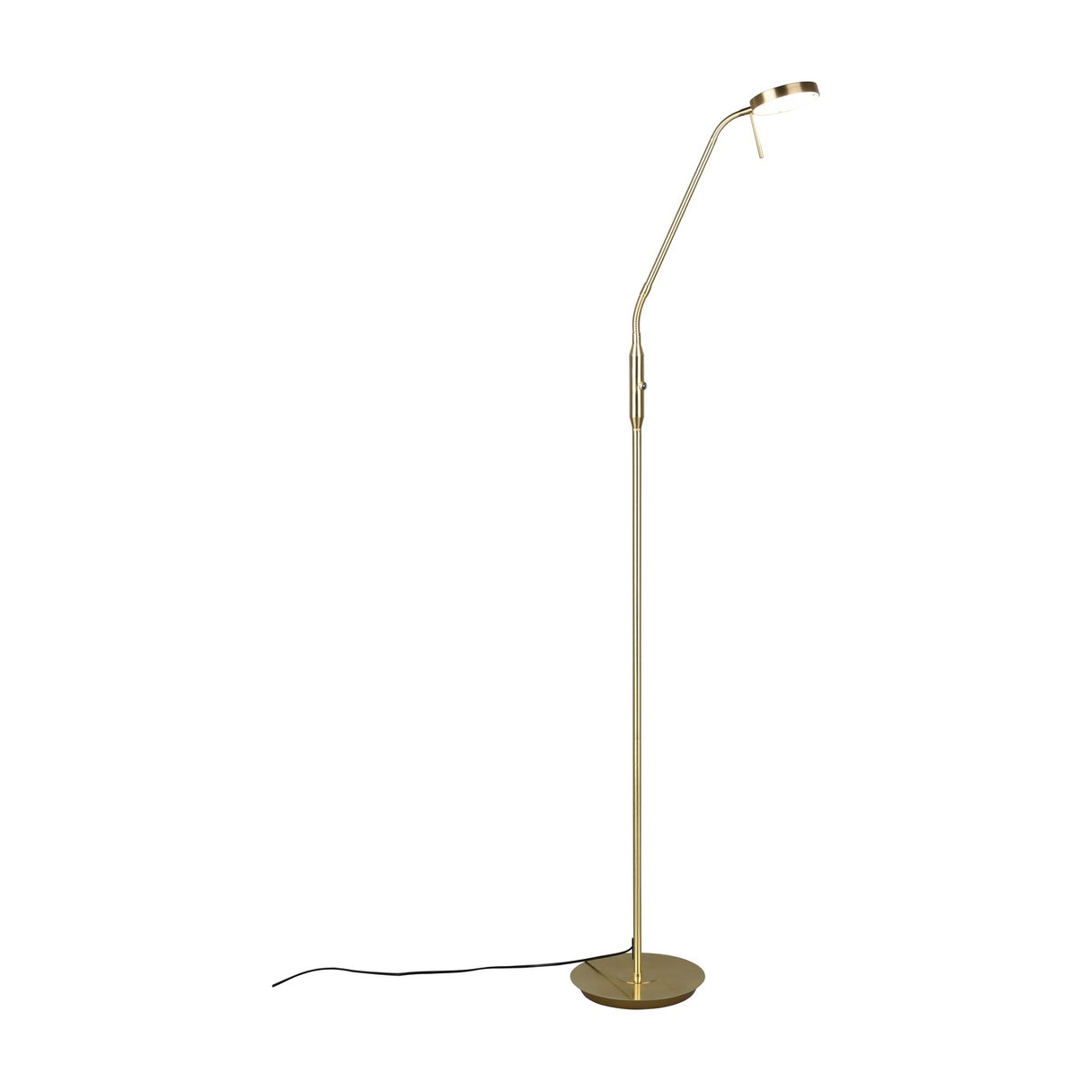 Monza LED Floor Lamp – Satin Brass