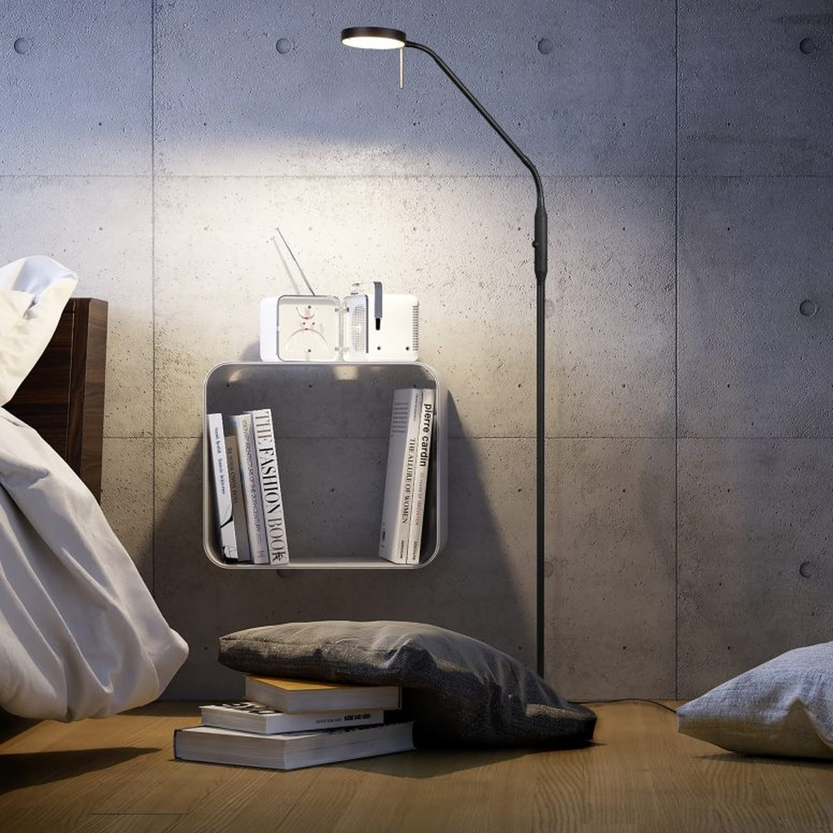 Monza LED Floor Lamp – Matt Black