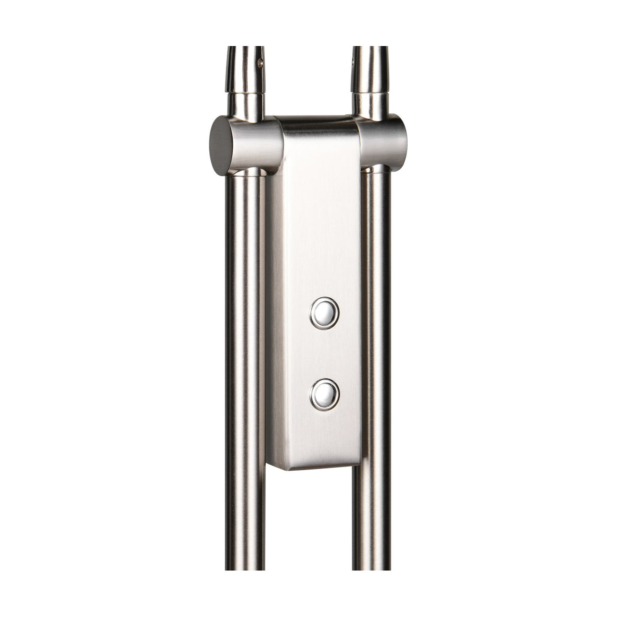 Monza 2 Light LED Floor Lamp – Satin Nickel