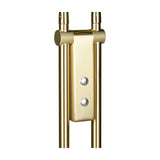 Monza 2 Light LED Floor Lamp – Satin Brass