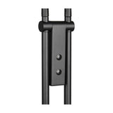 Monza 2 Light LED Floor Lamp – Matt Black
