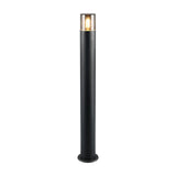 Hoosic 80cm Outdoor Lamp Post – Matt Black