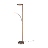 Barrie 2 Light LED Floor Lamp – Antique Brass